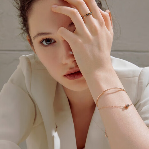 
ZEGL double-layer slim waist rose gold bracelet women's bracelet high-end 2025 new birthday gift for girlfriend