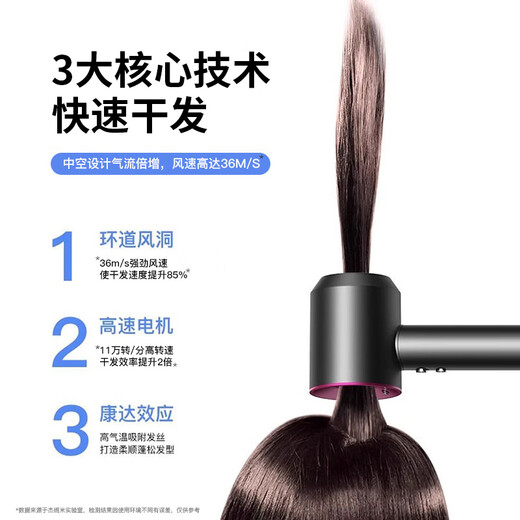 JEBANNI American Standard 110V Hair Dryer British Standard 220V Negative Ion Hair Dryer Home Taiwan American Standard Hong Kong Version Huaqiangbei British Standard 220V-Rose Red Five Air Nozzles-British Plug