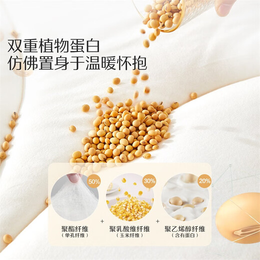 Mercury Home Textile Class A Corn Fiber Thickened Winter Quilt About 9.4 Jin [Jin equals 0.5 kg] 220*240cm Powder