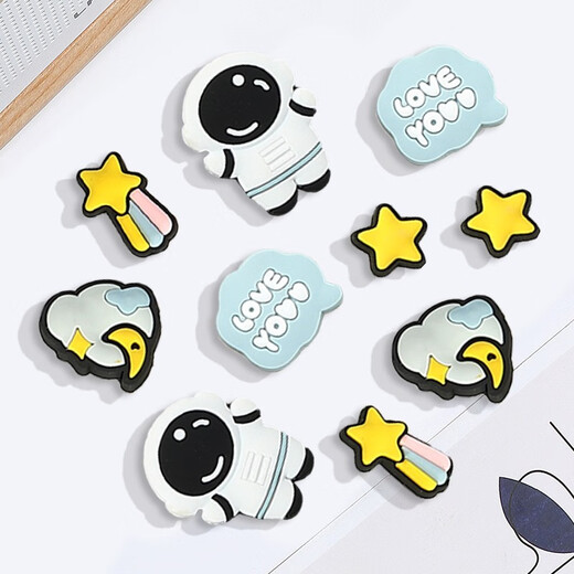QYCKABY Cave Shoes Accessories Girls' Outdoor Shoes Flowers DIY Adaptive Shoes Buckle Cute Three-dimensional Handmade Decorative Buckles Removable Transparent Little Cute 1 piece Whole pack of dripping plastic
