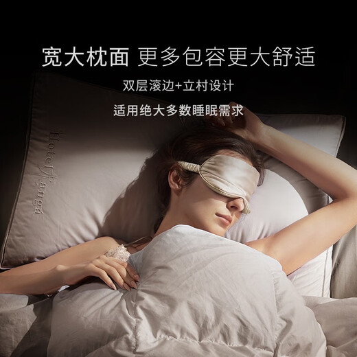 Kangerxin [Hilton Pillow] Antibakterielles Faserkissen, erwachsenes Haushaltsweichkissen, Fünf-Sterne-Hotelkissen Kern, weiße [Hilton-Geschenkbox] Hartes Kissen, Single, ein Paar, zwei