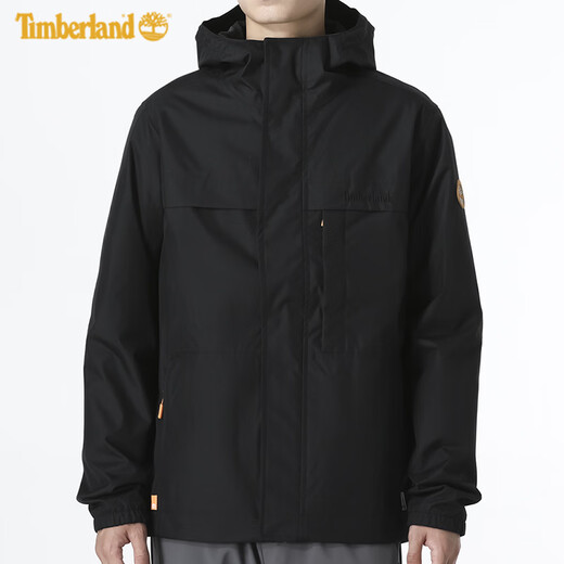 Timberland Veste Timberland Veste de randonnée extérieure d'automne masculin et de loisirs Veste de charge à capuche noire A695W A695W001 / Black / Logo Random L / 180
