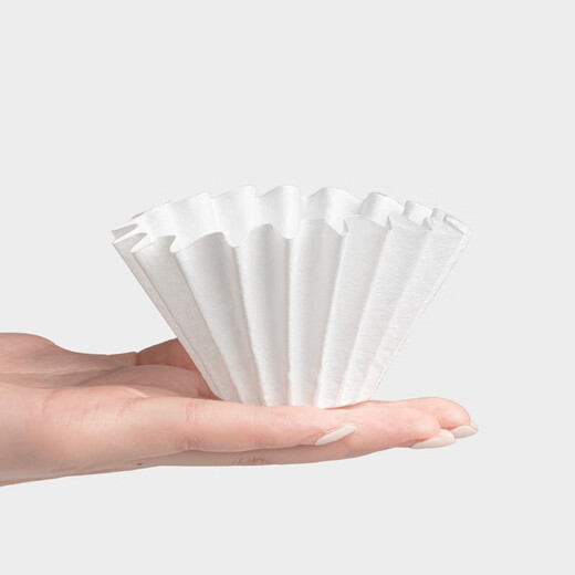 Taimo drip filter special cake-shaped filter paper, hand-brewed coffee pot filter paper, Golden Dragon Cup flat-bottomed coffee filter paper, cake-shaped filter paper | No. 01, white, 50 sheets