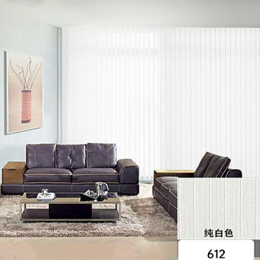Office balcony curtain bedroom new vertical curtain customized vertical blinds partition curtain light-proof blinds willow dark blue encrypted blades 1.8 meters wide / high 1.8 meters high