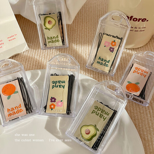 Morning star black wavy one-word clip side bangs hairpin for women with broken hair on the back of the head small clip hair fixed hairpin headwear one-word clip 30 pieces