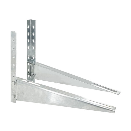 Dixin stainless steel air conditioner outdoor unit bracket galvanized air conditioner rack outdoor unit bracket thickened rack air conditioner rack outdoor unit rack 2P thickened galvanized bracket 2mm thick - with expansion screw