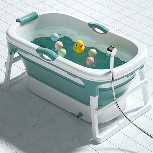 sevenboys baby swimming pool home foldable bath bucket children's bath bucket plus size newborn baby bath bath swimming basin mogan cabbage
