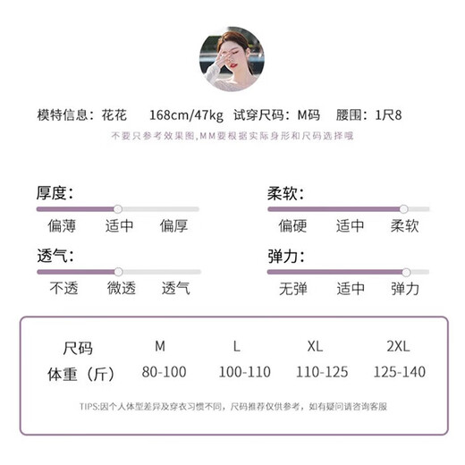 梵迪拉（F.DYRAA）泳衣女款温泉遮肚显瘦保守学生游泳衣保守泳装五件套12004紫色3XL