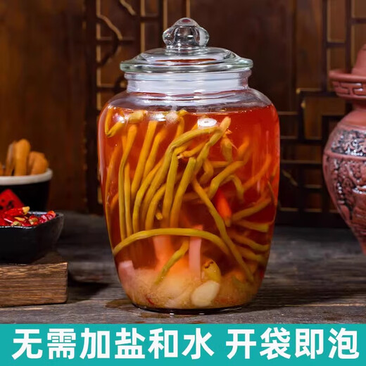 山久香泡菜母水681g四川正宗泡菜水眉山特产老坛母水泡萝卜豆角泡菜调料 酸辣口味681g
