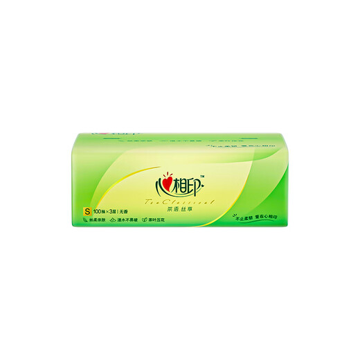 Xinxiangyin Tea Sprache Privat DT15100 Haushaltsgesichtspapier Weiche Zeichnung 3-Schicht 100-Pump-Servietten-Toilettenpapier 3-Schicht 100-Pump*10 Pack Single-Pack