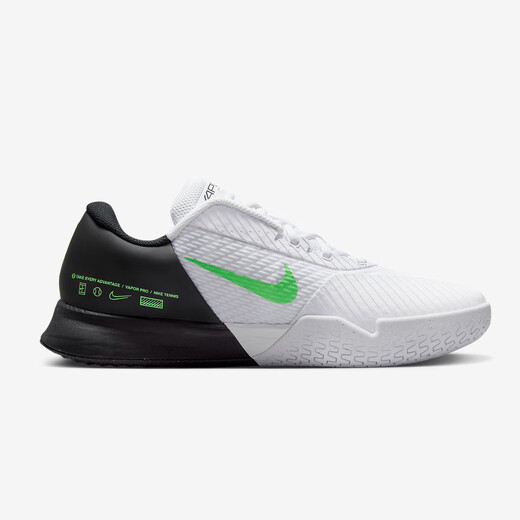 NIKE耐克网球鞋男费德勒气垫耐磨透气澳网Vapor Pro 2专业运动鞋专业 DR6191-105【白/黑绿】 41