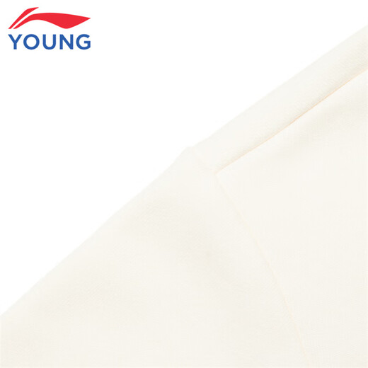 Li Ning children's clothing and children's sweatshirt girls' spring and autumn women's small flower pattern loose versatile top off white 88 160