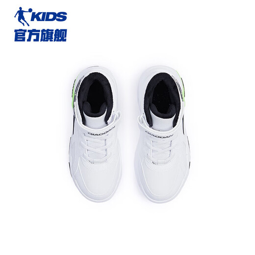 Jordan children's velvet mid-top sneakers, boys' cotton shoes, big children's winter shoes-39