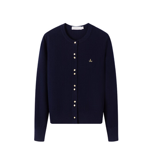 Navigare Italian dinghy women's wool knitted cardigan casual sweater jacket 2334094509 Blue L