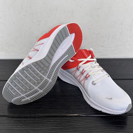 耐克（NIKE）男鞋夏季新款QUEST 5飞线透气休闲缓震耐磨轻便运动跑步鞋子 DA1105-100/白红 43