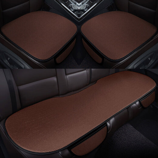 EFDKC is suitable for 2022 new Toyota Camry Corolla Ralink Highlander Crown car seat cushion ice silk single piece three-piece set-Charming Cafe (2 front row + 1 rear row) 2020 2021 model