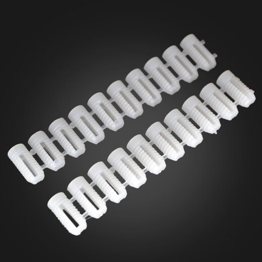 Philgu plastic embedded nut expansion tube furniture wardrobe cabinet hinge M4 self-tapping screw with row of rubber plugs white bullet-shaped embedded nut = 100 pcs quantity