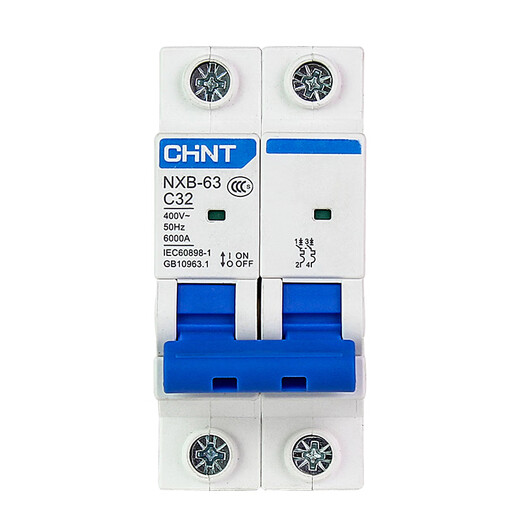 Chint (CHNT) Chint Luftschalter NXB 2P Typ C Haushaltsschutzschalter Überlastauslöser 1016A20A25A32A40A63A NXB 2P Typ C 32A