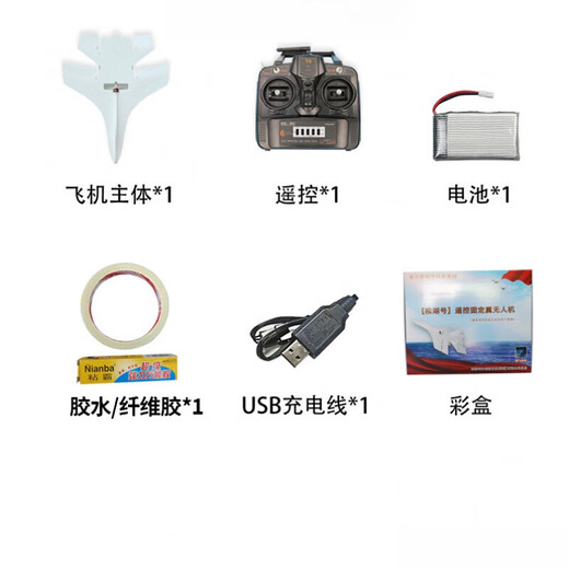 Wlyx Songhu Controlado controlado a avión fijo Modelo de aeronave Accesorios de competencia escolar de espuma resistente a la aeronave-Cuerpo de piso (con pegamento)