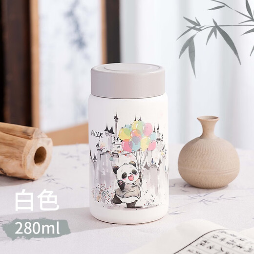 Dilebeer Panda Thermal Cup Girls 316 Портативная чашка из нержавеющей стали.