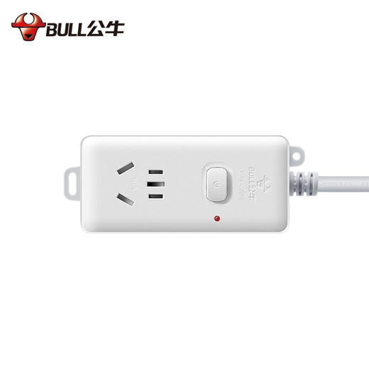 Bull (BULL) high-power 16A socket/air conditioner companion plug-in board/plug/row plug/connector board/drag board 1 position main control switch is 1.8 meters in total length, 10A head GN-104D