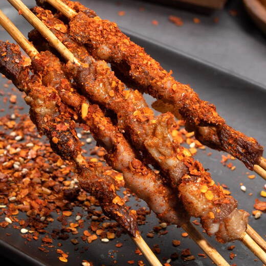 Xixianji Ningxia Yanchitan Lamb Raw Lamb Skewers 240g with Seasoning 180 Days Lamb BBQ Camping Ingredients