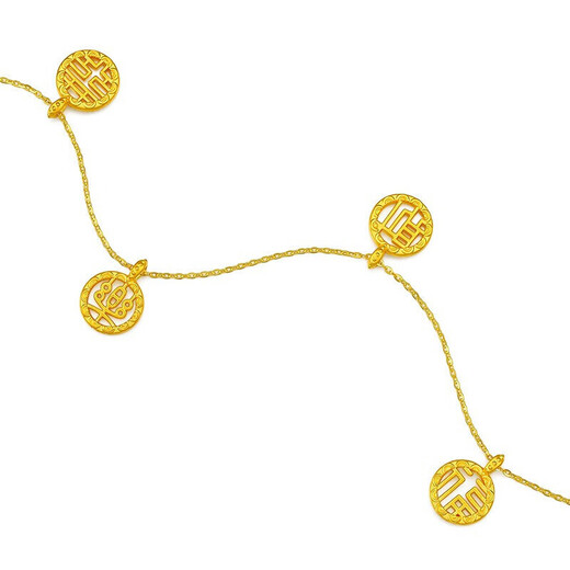 Liuguifu Jewelry Gold Pendant Blessing Series 5D Hard Gold Necklace for Women FD0600127 Hi Price Approximately 0.3g