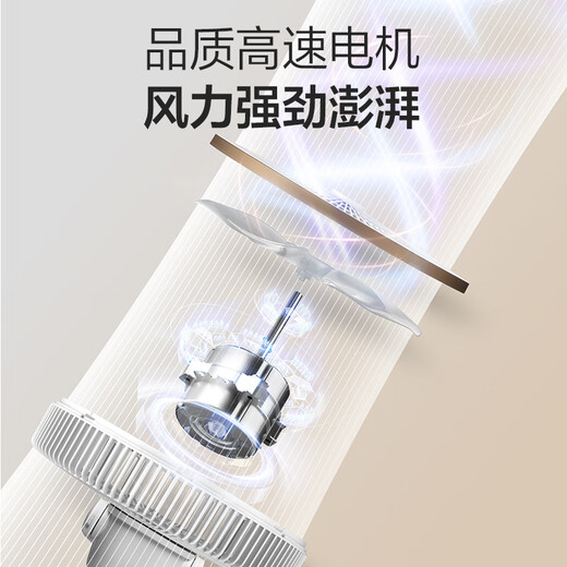 Yangtze electric fan air circulation fan table dual-use smart voice remote control home fan bedroom living room floor fan large air volume table fan seven-leaf light sound low noise eight-character shaking head fan white voice model aromatherapy + voice control + eight-character shaking head + table dual-use