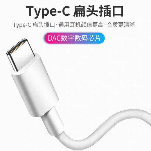光界适用苹果iPadAir第7代耳机有线半入耳式A3270耳塞A3271平板电脑DAC数字解码线控TypeC耳麦 数字芯片耳机【白色】升级音质