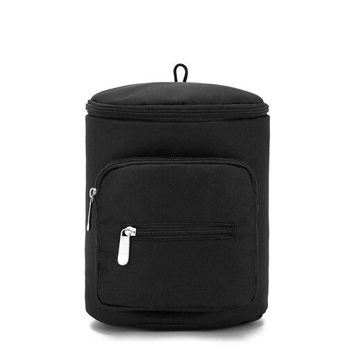 Bara Pig baby stroller hanging bag, baby stroller artifact, front and rear storage bag, basket rack hanging bag, multi-functional bottle storage, universal black rope style
