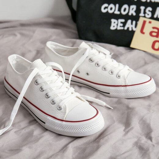 Low-Top-Leinwandschuhe für Männer koreanische klassische vielseitige schwarze paare student pea-up lässige schuhschuhe sommer atmungsabstoffschuhe schwarz 40 (Männer)