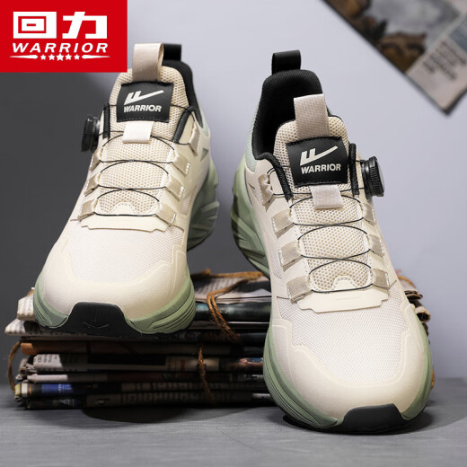 
Warrior running shoes men's rotating button men's shoes wear-resistant sports shoes men's 3899 sand color/military green 44