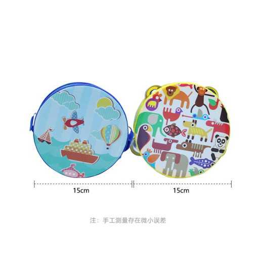 星贝祥奥尔夫乐器宝宝手敲鼓木制双面鼓卡通铃鼓儿童打击乐器军鼓手拍铃 绿色长颈鹿15cm