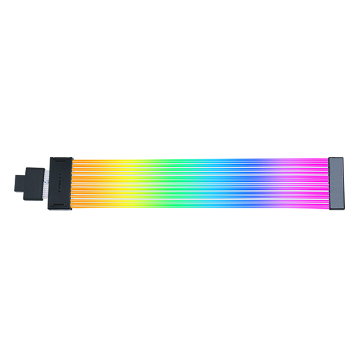 LIANLI Lianli Neon Color Line/Neon Line Strimer Version sans fil ARGB 16 broches câble d'extension de carte graphique prend en charge la carte graphique série 50/câble de carte mère 24 broches couleur lumineuse Yicai Neon Color Line 24 broches + 16-12 version sans fil élargie + émetteur sans fil