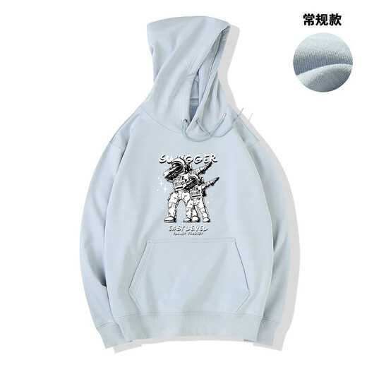 Fantasy Tutu I Trendy Brand Fun Astronaut estampado sudadera con capucha Sweatshirt Men's Coutfit Black [Hotshirt Spring and Autumn] 1283 XL 174-180cm 140-160Jin [Jin es igual a 0.5 kg]