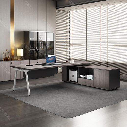 OUDITU Desk Boss Desk Simple Modern President Desk Manager Supervisor Desk Executive Desk Office Computer Desk and Chair Combination Zuixiangqiumu 1.8m Boss Desk