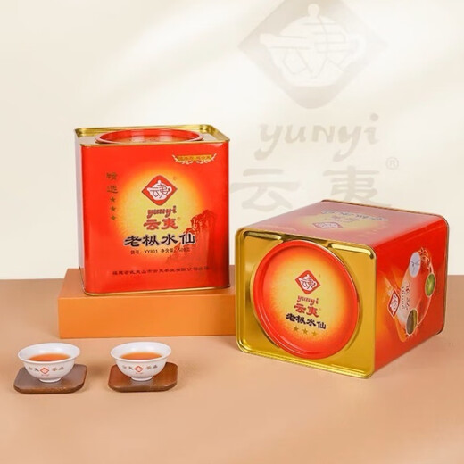 云夷老枞水仙YY831武夷岩茶500克铁罐装闽北足焙火乌龙茶茶叶 500g