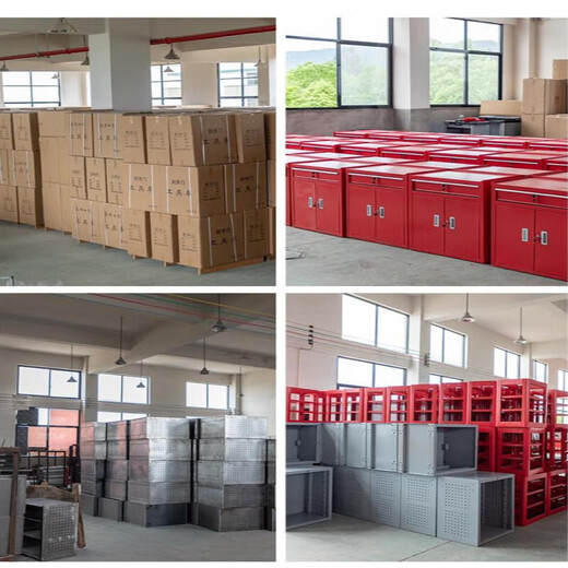 XMSJ reinforced drawer-type tool cart hardware tool box workshop tool cabinet repair small trolley box parts cabinet new five-draw red large + back plate + 352 pieces