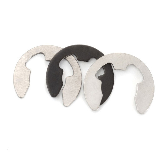 XMSJ65 manganese steel open retaining ring e-type circlip shaft snap ring buckle card open retaining ring GB8968 M1 point 2500 pieces 65 manganese steel