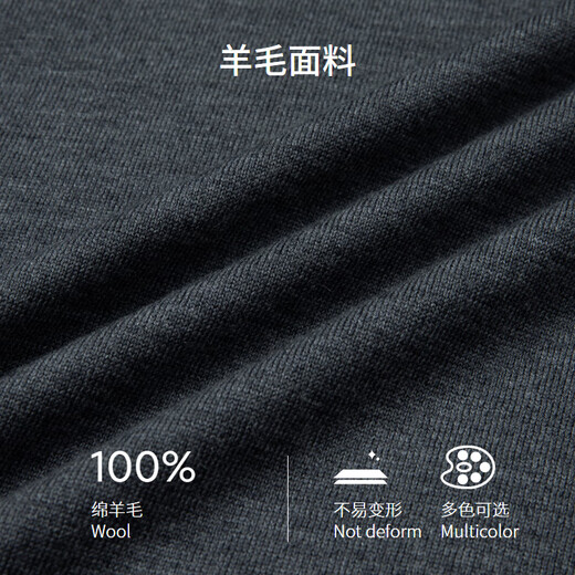 Rimba мужской 100% шерстяной деловой повседневный мягкий и удобный однотонный мужской шерстяной свитер с круглым вырезом для мужчин на осень и зиму | NYYE3530 Вули Л