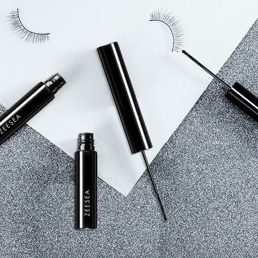 ZEESEA Colorful Curling Mascara Thick and Slim Waterproof Non-smudged Primer Color Lengthening Women Slim Style (Black)
