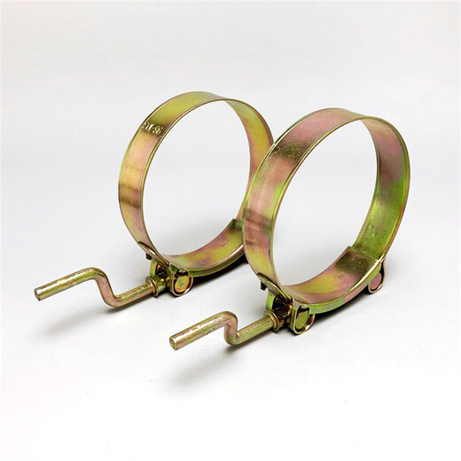 Zuankai galvanized hand-cranked powerful hose hoop crank handle hoop handle clamp iron galvanized European pipe clamp water pipe clamp pipe hoop hand-cranked 64-67