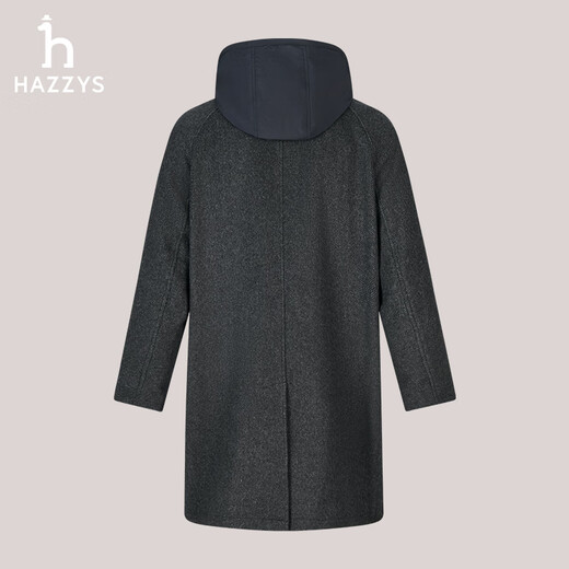 Hazzys Herren Winterjacke [Abnehmbarer Hut] Twill matra Herren ABSZH0BDH33 NAVY NV XL (180/100A 50)