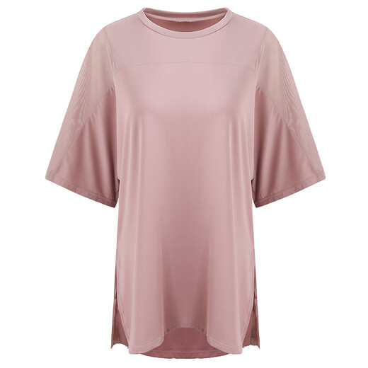 Jincheng Mesh schnelle Trocknungskleidung für Frauen Lose Jogging Shirt Fitness Kleidung kurzärmelig Sport T-Shirt Internet Promi Yoga Top T698 Black Longeeved XL