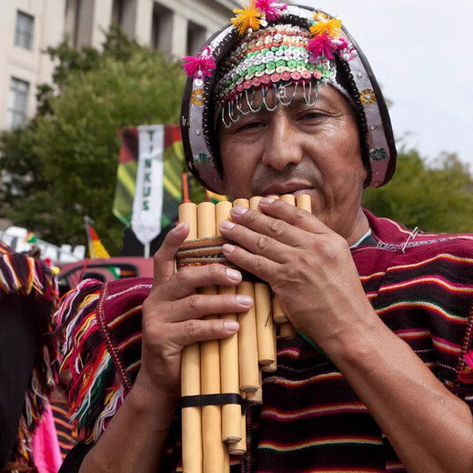 Oin Panflute Perú Indio 23 toneladas de 13 toneladas de 13 toneladas Roda Doble Estudiante Adulto Inca National Instrument Instrument Fila de 13 toneladas G-Tune