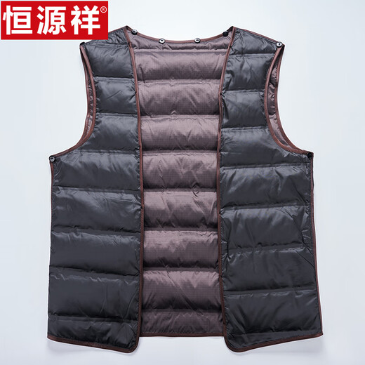 Hengyuanxiang Wolljacke Herren-Down Jacket Revers Winter im mittleren Alter und älterer Wollvatersanzug kann innenschalenjacke dick abgeholt werden 11301 Dunkelgrau 190 Geeignet für 165-180 Jin [Jin gleich 0,5 kg]
