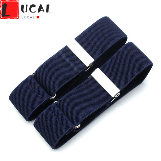 LUCALY shirt sleeve cuffs fabric sleeve cuffs shirt sleeve cuffs bartender arm cuffs armbands sleeves for men and women sleeve bundles suit cufflinks soothing Shen Wei navy blue white dots