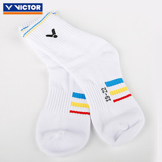 Victor (Victor) Victory Children's Badminton Socken Teen verdickte Handtuch Basis Sportsocken Schweiß absorbierende Verschleiß-resistentes nicht glattes atmungsaktives SK021 [Middle Tube] SK021/E Gelb All Size