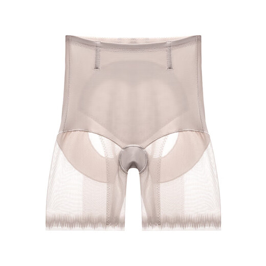 Oudifen high-waisted belly-controlling butt-lifting body-shaping pants for women, waist-free underwear, seamless anti-exposure three-quarter pants XT4302