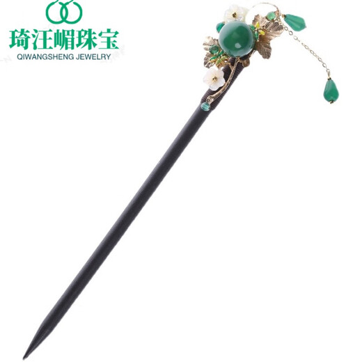 High-end quality original design agate ancient style hairpin simple modern style with Hanfu step rocker hairpin high-end feel hairpin length 16 cm